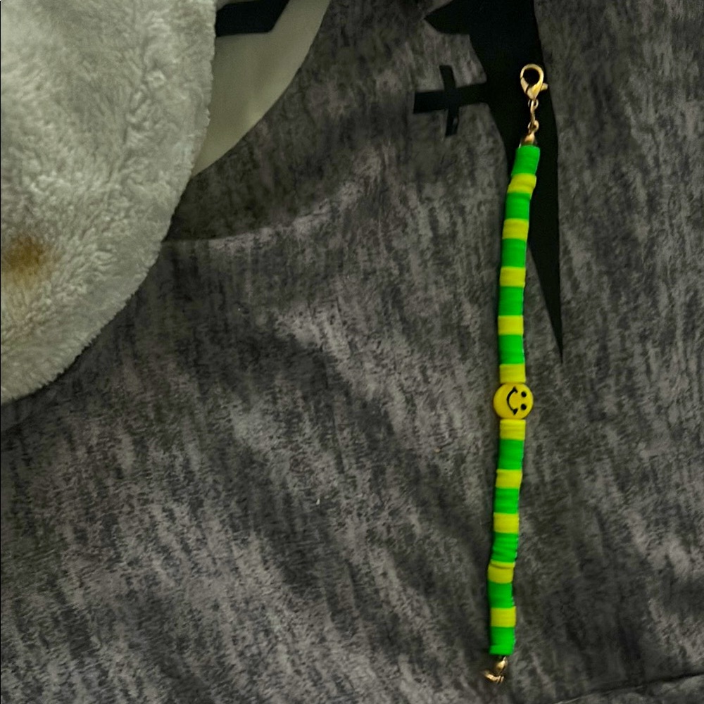 Green and Yellow Beaded Bracelet